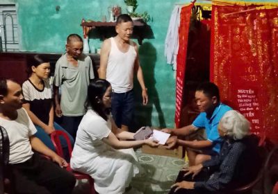 CLB TỪ THIỆN CHÙA VẠN PHÚC, PHÚ THỌ HỖ TRỢ GIA ĐÌNH CỤ LẢNG Ở THANH HÓA